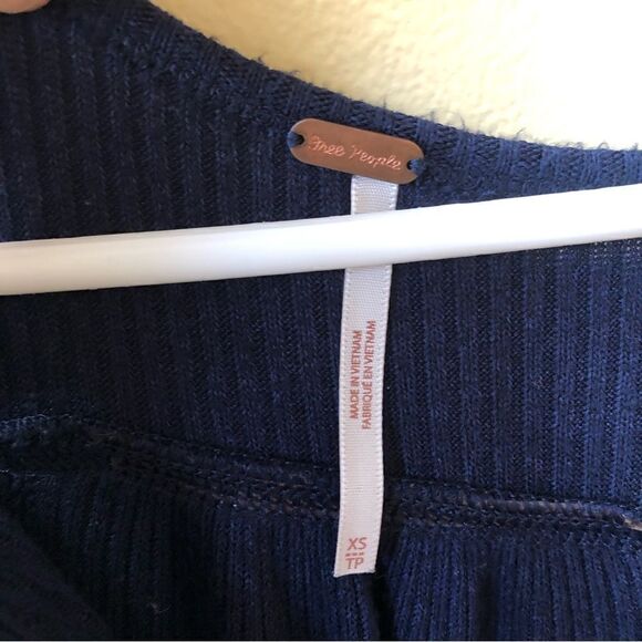 Free People Leo Oversized Waffle Knit Top - Picture 3 of 5